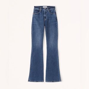 Abercrombie & Fitch Curve Love Ultra High Rise Flare Jeans